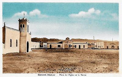 Colomb-Bechar-PlaceMairie-Eglise
